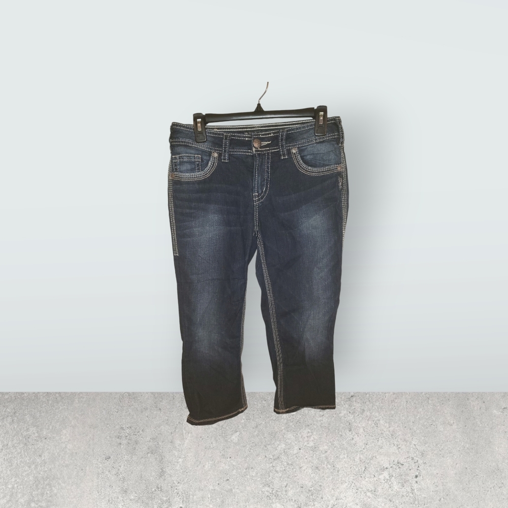 Womans silver jeans size 29